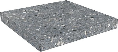 Kerama Marazzi SG632820R/GCA Ступень угловая клееная Терраццо серый темный 33x33