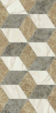 Декор Versace PF60014142 Tarsia Cubical Avorio Deco Lux 3D Rett 60x120