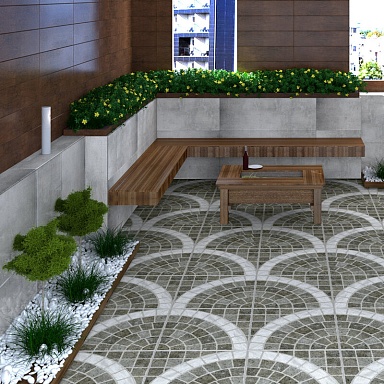 Керамогранит Goldis Tile Vito Arco Rustic Brown Sugar 59.4x59.4