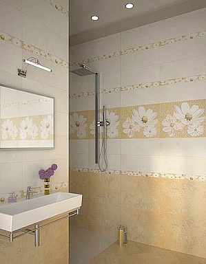 Azori Sfumato Beige Floret бордюр 50,5*6,2