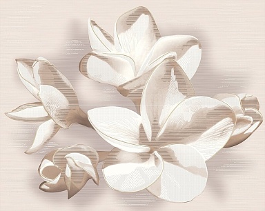 Панно Azori 584192004 Панно AMATI PLUMERIA BEIGE 40,2x50,5