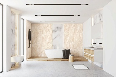 Керамогранит Prime Ceramics Basalt Cream Rect матовая карвинг 60x60