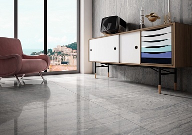 Керамогранит Rak Ceramics New Travertino Ivory Polished Full Lappato 60x120