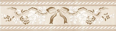 Eurotile Бордюр 767 DIANA бантик 8х29.5