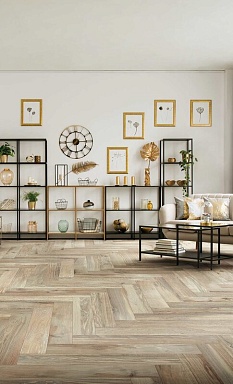 Керамогранит Cerim 759957 Hi-Wood Walnut Lucido Ret 20x120