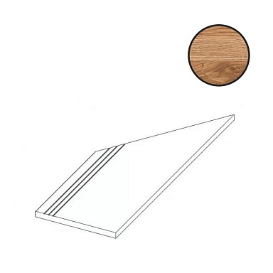 Ступень Атлас Конкорд Россия 620040000137 Rive Dolce Riva Gradino Lineare Angolo Sx 30x60