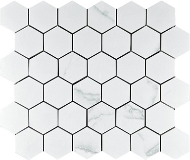 Декор Velsaa Mosaic Calacata Lite 48 Hexagone 30.9x32.2
