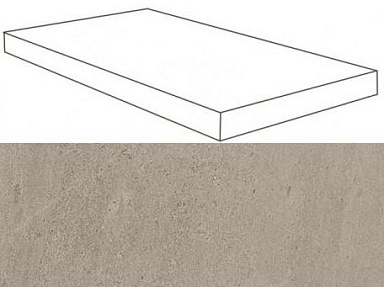 Ступень Атлас Конкорд Россия 620070001136 Silver Grey Scalino Angolare SX 33x60