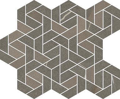 Декор Italon 620110000157 Metropolis Arcadia Brown Mosaico Icon 28.6x34.7