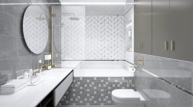 Laparet Мозаика Lima серая 30х30
