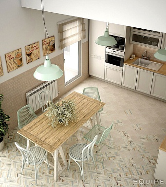 Керамогранит Equipe 21334 Curvytile Factory Black 26.5*26.5
