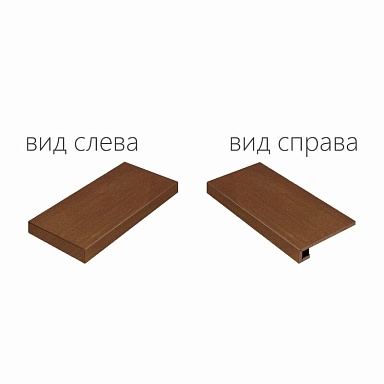 Ступень Italon 620070000683 Surface Corten Scalino Angolare Sinistro 33x60