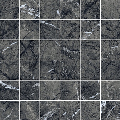 Декор Coliseumgres 610110000735 Uffizi Black Mosaico 30x30