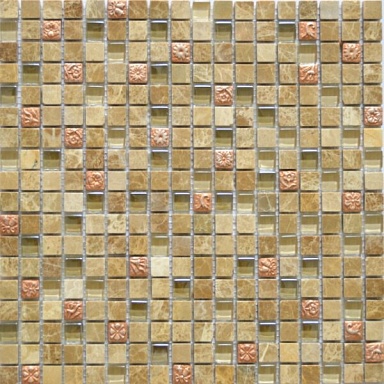 TonoMosaic ASS 12 Камень и стекло 30.1x30.1 (чип 1.5x1.5)