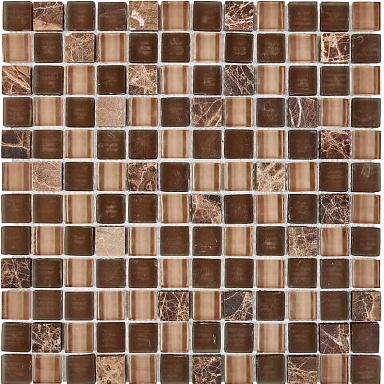 Pixmosaic PIX723 Мозаика из мрамора и стекла 23x23 300х300x8