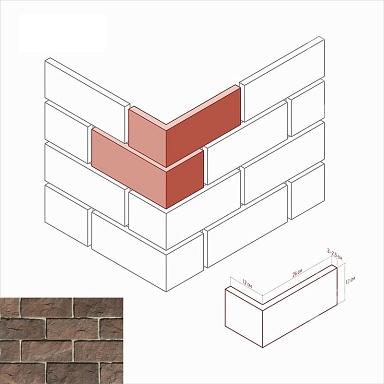Искусственный камень White Hills 408-45 Йоркшир угол 12x26x12