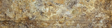 Kirovit GSR0074 K Ступень Rusty Stone коричневая светлая граниль 1200х300х11