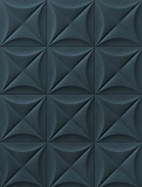 Керамогранит Marca Corona E066 4D Flower Deep Blue 20х20