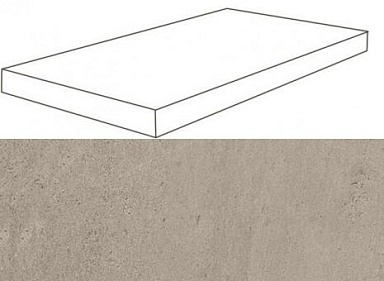 Ступень Атлас Конкорд Россия 620070001091 Silver Grey Scalino Angolare DX Lap 33x120