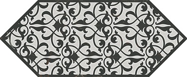 Kerama Marazzi HGD/A481/35006 Декор Келуш 2 черно-белый 14х34