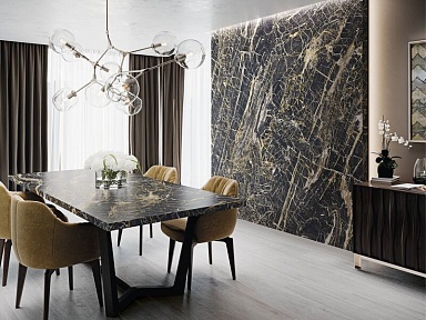 Керамогранит Cifre Golden Blue Pulido Granilla Rect. 60x120
