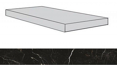 Ступень Атлас Конкорд Россия 620070001770 Allure Imperial Black Scalino Angolare Dx/Аллюр Империал Блэк 33X80