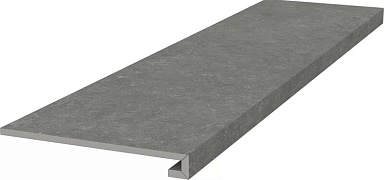 Kerama Marazzi KM6012G0161RGCF Ступень фронтальная клееная Касабланка HP серый тёмный матовый обрезной 33x119,5x0,9