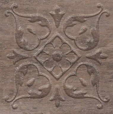 Декоративная вставка Kerama Marazzi STG/C482/SG1550 Браш Вуд коричневый тёмный 9.9х9.9