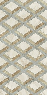 Декор Versace PF60014144 Tarsia Lozenge Avorio Deco Lux 3D Rett 60x120