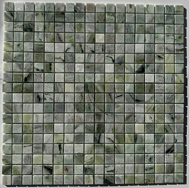 Мозаика Pixmosaic PIX312 Jet Green полированная 15x15 305х305х4