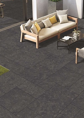 Керамогранит LandDecor Fossil Nero 20mm 60x60