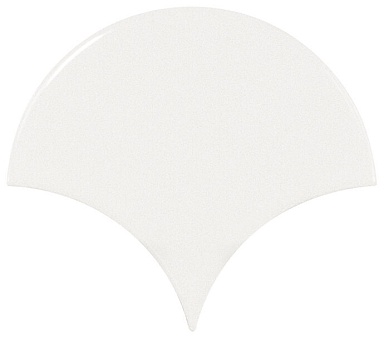 Плитка Equipe 21968 Scale Fan White 10,6х12