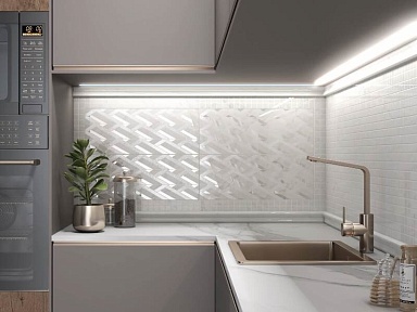 Плитка Kerama Marazzi 7199 Алькала белый панель 20x50