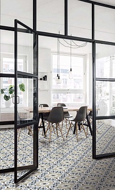 Керамогранит Nanda Tiles Grafton Dorset Blue Satin 20х20