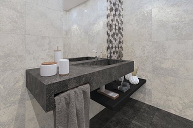 Керамогранит La Platera Millstone Black 60x60