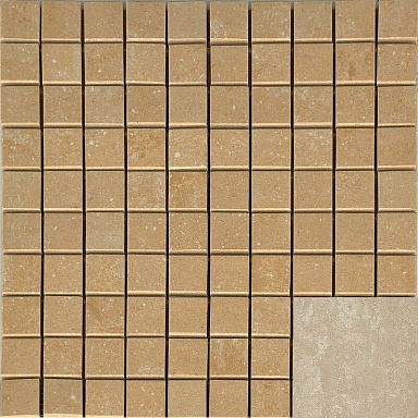 Декор Casalgrande Padana Marte Levigato Botticino Mosaico Su Rete 2.5x2.5 30x30