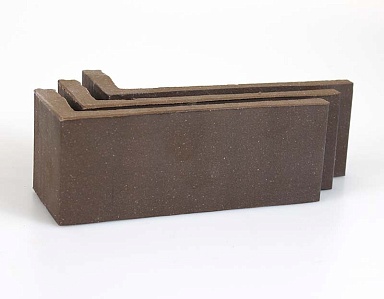 Клинкерная плитка Terramatic Plato Brown угловая AA 2102 (Y) 185x60x71x14