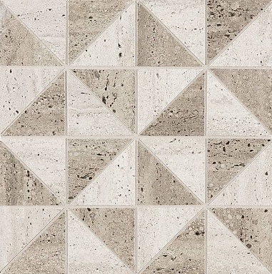 Мозаика FAP Ceramiche fTQT Materia Classica Tortora Bianco Icon B Mosaico 30x30