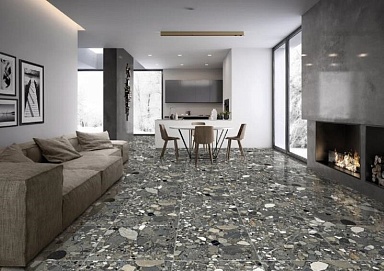 Керамогранит PrimaVera CR209 Arseno Nero carving 600х1200х9
