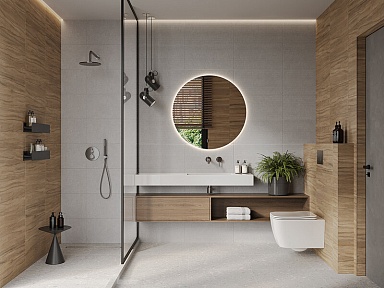 Плитка Gracia Ceramica 010100001778 Стоункрит сер низ 02 30x60