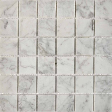 Мозаика Pixmosaic PIX238 Bianco carrara из мрамора полированная 48x48 305х305x6