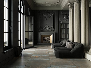 Керамогранит Estima TP02 Patina Black Неполированный Рект. 80х160х10