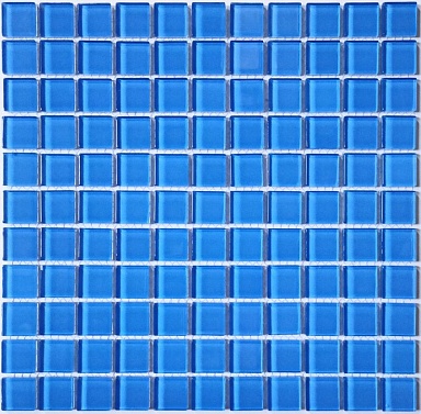 Мозаика Bonaparte Royal blue (стекло) 4*25*25 300*300