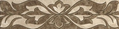 Бордюр Gracia Ceramica Saloni brown border 01 7.5*30