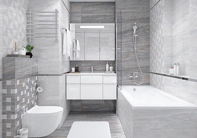 Плитка Laparet Moon светло-серый 25х75