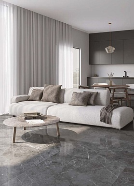 Керамогранит M Angelo Ceramica 9296 Marquina Light Grey Matt 100x100