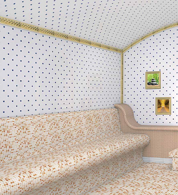 Панно Serapool SD-140 Porcelain Mosaic Design Pattern 1 5x5 (390x390)