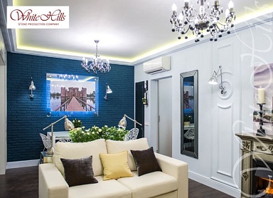 Искусственный камень White Hills 338-90 Йорк брик Design 19x4,7