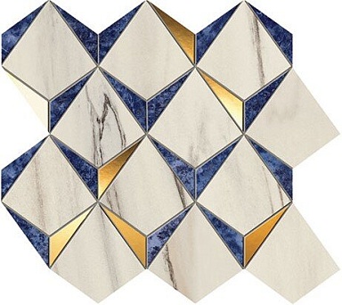 Мозаика Atlas Concorde Italy 9MDN Marvel Diamonds Bianco Ultramarine 35,8x32,9