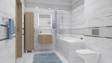 Laparet Бордюр металлический серебро глянцевое 2,9х60